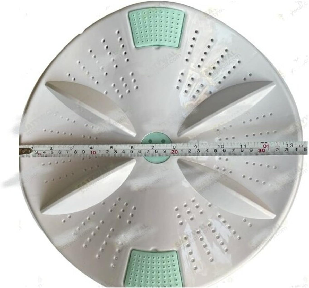 BUY SPARES Lloyd Compatible Washing Machine Pulsator for Semi Automatic Models, Round Shaft Design, High-Quality Replacement Part, Easy Installation (White & Green) BS1017