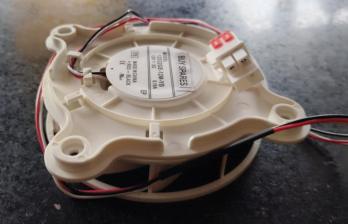 BUY SPARES Refrigerator DC Fan Motor compatible with Samsung, Radial, 12V, 0.19A, 3 Wire, 4 Jack Connector BS1125