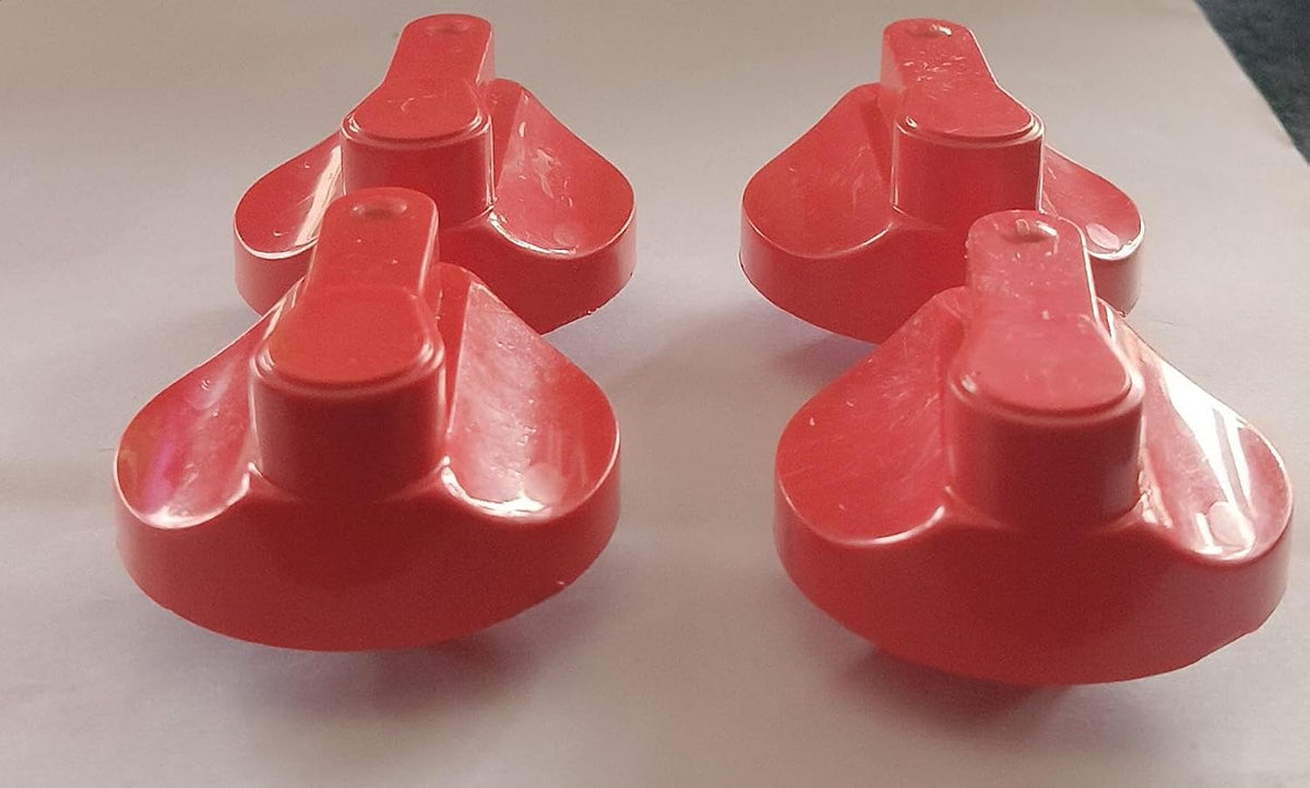 Buy Spares Washing Machine Knob Compatible with G.o.d.r.e.j Semi Automatic Washing Machine, Red, Pack of 4 BS1362