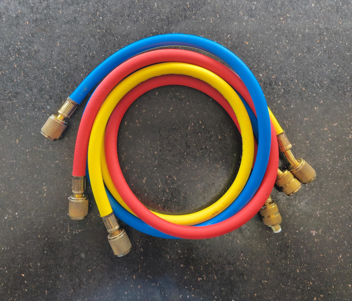 Double Gauge Manifold Set with Charging Hose | AC Refrigerator Refrigeration Service Gauge