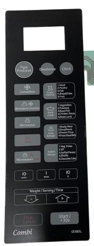 BUY SPARES Touch Pad Suitable for Samsung CE1031L Microwave Oven, Black/White BS1027
