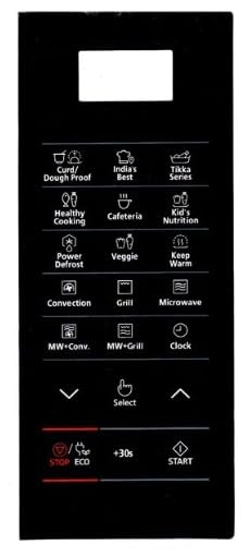 Buy Spares Microwave Oven Touch Pad Compatible with Samsung CE76JD, CE77JD, Black BS1237