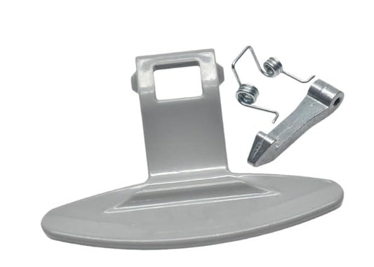 BUY SPARES Washing Machine Door Handle Kit, Grey, with Spring and Latch, Compatible with LG Front Load Washing Machines, 9x6 cm BS1208