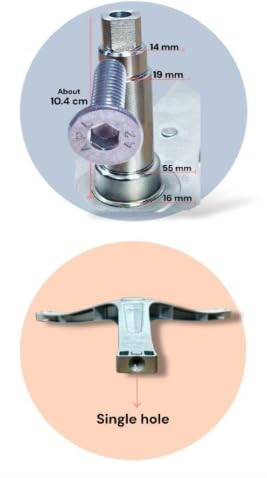 BUY SPARES Washing Machine Drum Spider Arm Compatible with Panasonic, Model MF060-ES1401, MF070-ES401, Bearing Size 6205/6206, 6 kg BS1072