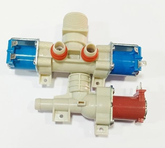 BUY SPARES Water Inlet Valve for LG Top Load Washing Machine, Triple Outlet Solenoid Valve, DC 12V BS1223