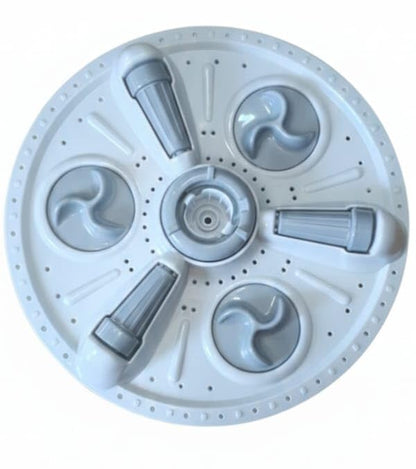 BUY SPARES Pulsator Compatible with L.G.E 5.5-7kg Semi Automatic Top Load Washing Machine, Grey, 3-Roller Single Line Design, Round Knurled Shaft, Pack of 1 BS1219