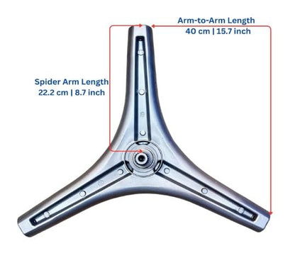 Buy Spares Drum Spider Hub Assembly Compatible with LG MHW34308907, Front Load 5.5 kg Washing Machine, 40 cm Arm-to-Arm BS1120