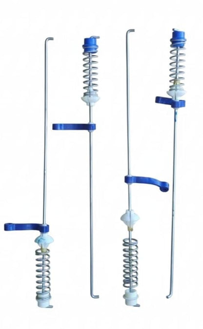 BUY SPARES Top Load Fully-Automatic Washing Machine Suspension Rods, Set of 4, 20-Inch L2 Rods, Compatible with w.h.ir.l.p.o.o.l Blue/Green Rubber Bushes, for 6kg and 7kg Models BS1192
