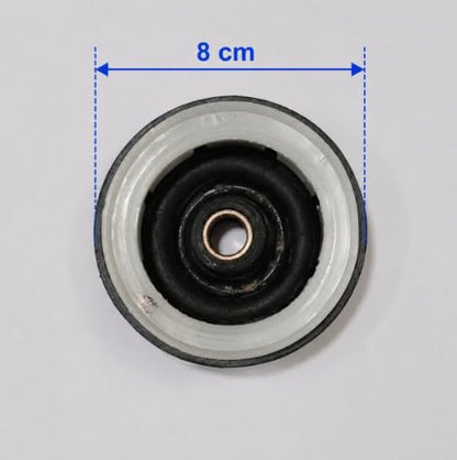 BUY SPARES Washing Machine Spin Buffer Compatible with Haier Semi Automatic Washing Machine, Black, 8 cm Diameter BS1066