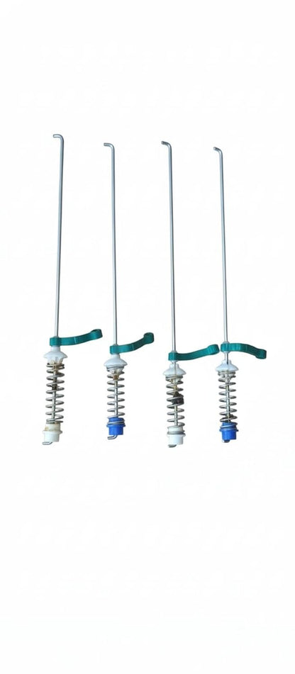 BUY SPARES Top Load Washing Machine L3 Suspension Rods Compatible with W.h.i.r.l.p.o.o.l 6.5kg, 19 Inch, Green Rubber Support with Blue and White Bush, Durable Replacement BS1381