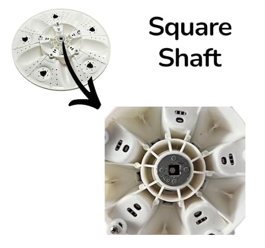BUY SPARES Washing Machine Pulsator compatible with Videocon, Square Shaft, White BS1304