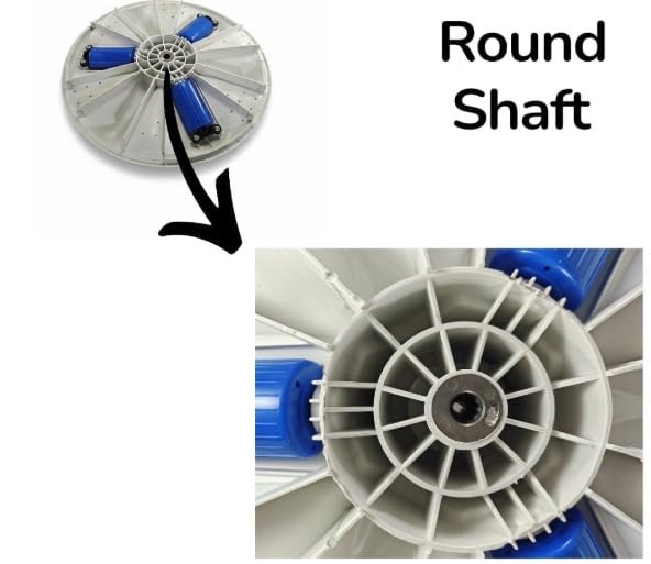 BUY SPARES Semi Automatic Washing Machine Pulsator, 40 cm, Round Shaft, Compatible with Samsung 10 Kg BS1232