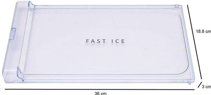 BUY SPARES Fast Ice Freezer Door, Clear, 36 x 18.8 cm, compatible with Whirlpool Ice Magic Direct Cool Refrigerators BS1205