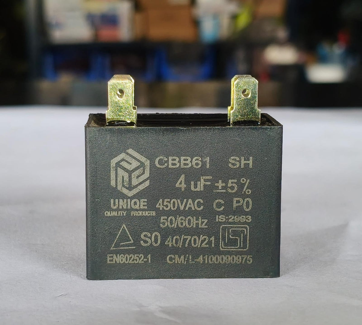 Capacitor For AC 4 MFD, AC Running Motor Capacitor 450 VAC, 50/60 Hz