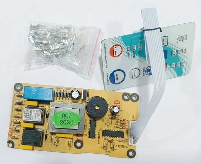 BUY SPARES Universal Microwave Oven Common PCB Control Board, with Membrane Keypad Panel, Model XN0172 BS1193