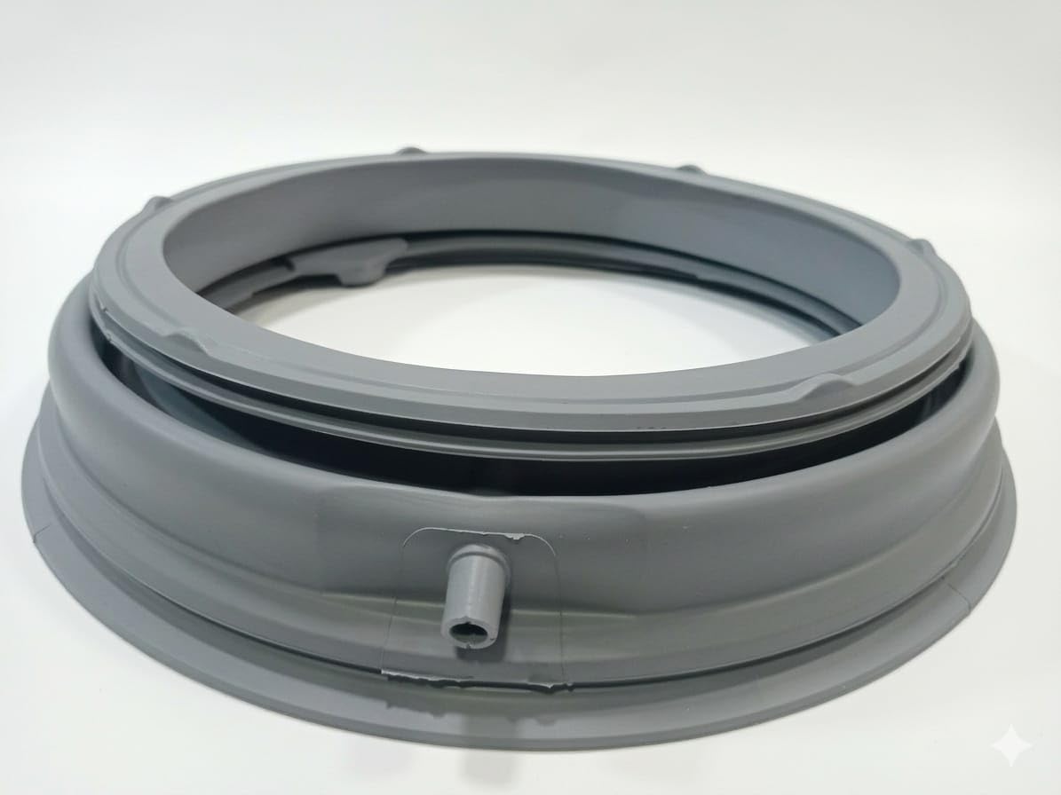 BUY SPARES Door Gasket Seal Compatible with L.G.E 4986EN1003A, Grey Rubber, Direct Replacement for Front-Load Washing Machines BS1307