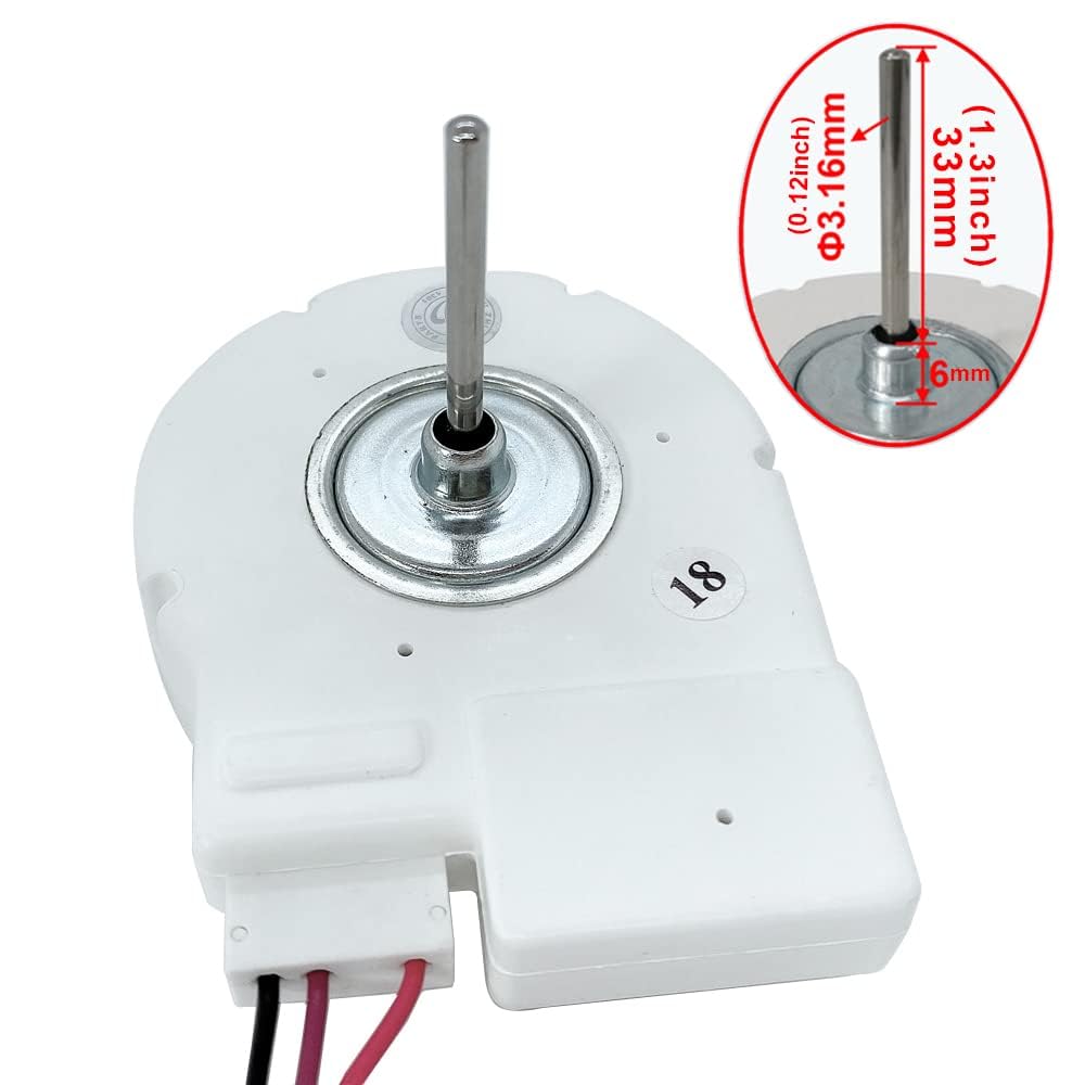 BUY SPARES Refrigerator Evaporator Fan Motor DA31-00020E, DC 12V, 4-Pin Jack, 3-Wire Design, Genuine Replacement Part for S.A.M.S.U.N.G Refrigerator BS1131