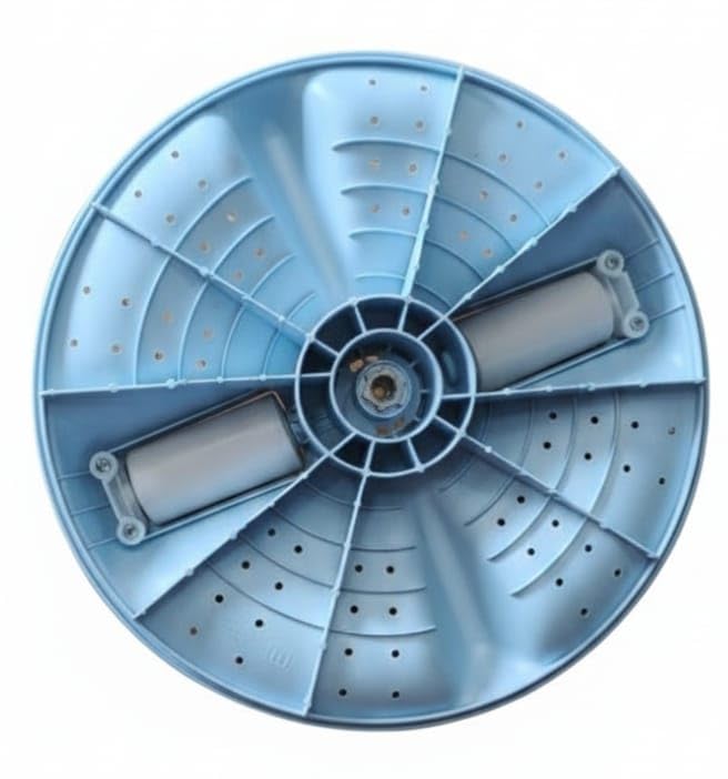 Buy spares Washing Machine Roller Pulsator Replacement Part Compatible for Samsung Top Load Fully Automatic, 7 kg Capacity, (Round KNURLING Shaft) Match Size Before Buy. BS1458