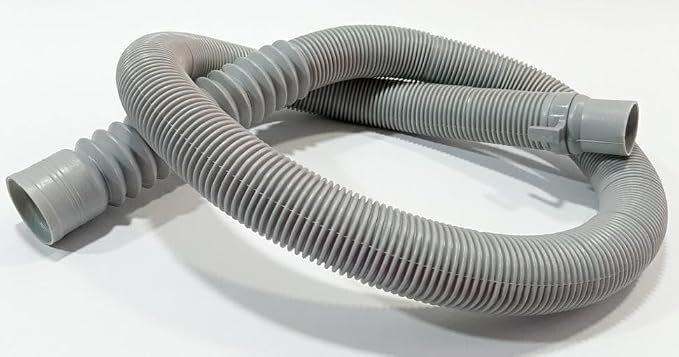 BUY SPARES Flexible Outlet Drain Pipe, Grey, compatible with Haier Washing Machine BS1396