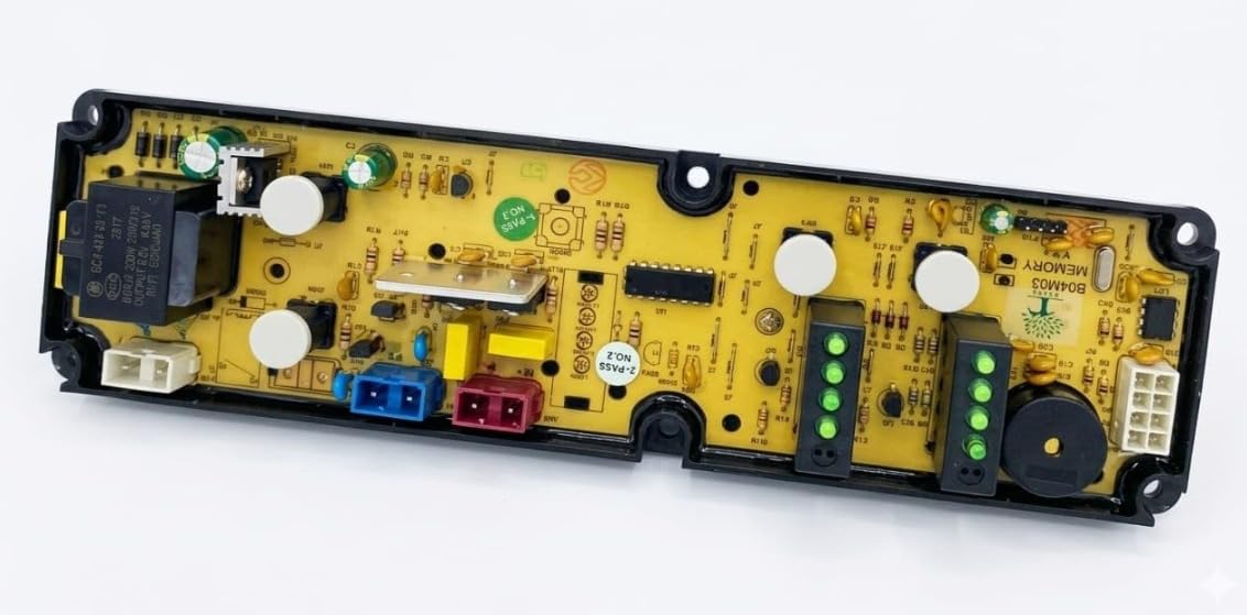 BUY SPARES PCB 4 Button with Memory,Compatible with g.o.d.a.r.e.j. Washing Machine Replacement Control Board BS1054