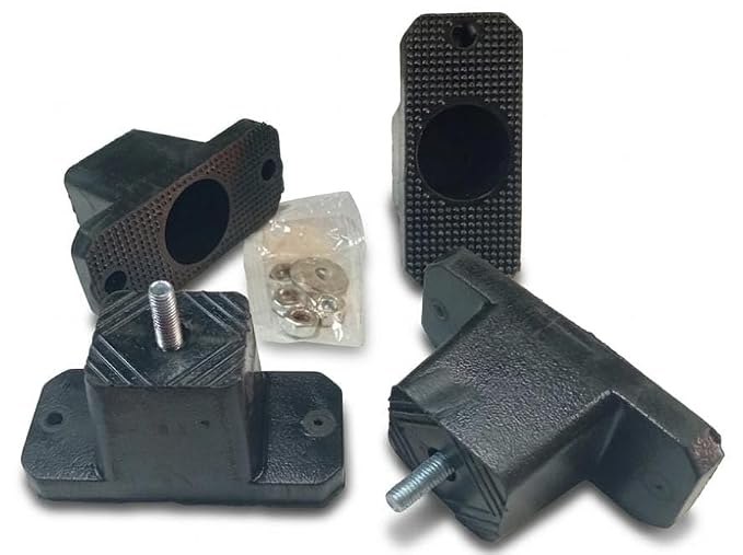 BUY SPARES Anti-Vibration Rubber Mounting Blocks for AC Outdoor Unit, Black, Set of 4 BS1280