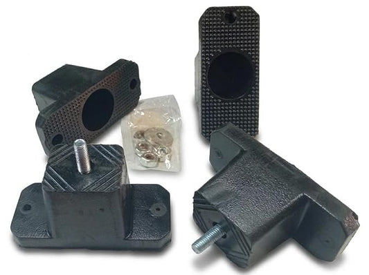 BUY SPARES Anti-Vibration Rubber Mounting Blocks for AC Outdoor Unit, Black, Set of 4 BS1280