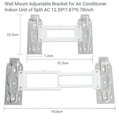 BUY SPARES Universal AC Indoor Unit Mounting Plate with Level Indicator, Adjustable Width BS1014