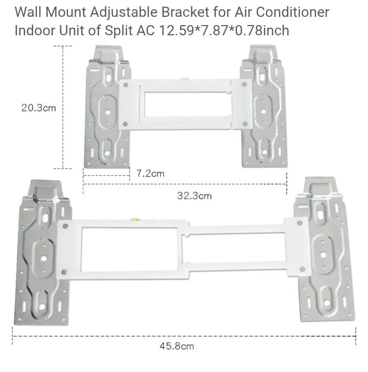 BUY SPARES Universal AC Indoor Unit Mounting Plate with Level Indicator, Adjustable Width BS1014