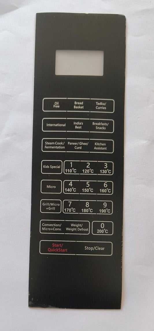 BUY SPARES Microwave Oven Touchpad, Black, Compatible with LG GME720CP2QZ BS1037