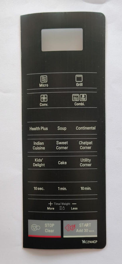 BUY SPARES Microwave Oven Touchpad Compatible with LG MC2144CP, Membrane Keypad with Flex Cable BS1129