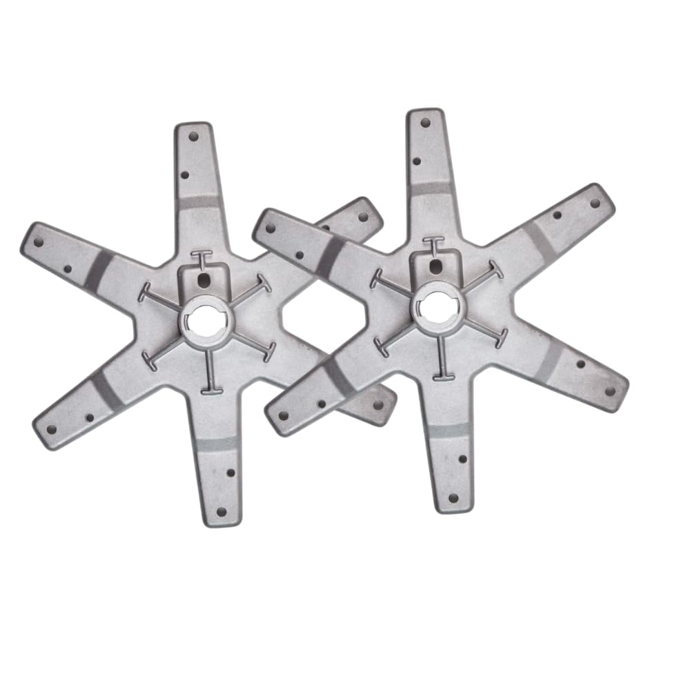 BUY SPARES Compatible 4-Pin Drum Spider Hub Type-4 for W.h.i.r.l.p.o.o.l Washing Machine, 6kg Top Load Fully Automatic, Replacement Spare Part with Saddle and Bolt, Set of 2 BS1096
