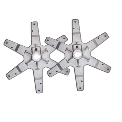 BUY SPARES Compatible 4-Pin Drum Spider Hub Type-4 for W.h.i.r.l.p.o.o.l Washing Machine, 6kg Top Load Fully Automatic, Replacement Spare Part with Saddle and Bolt, Set of 2 BS1096