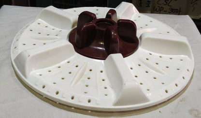 BUY SPARES Washing Machine Pulsator Compatible with Western, Round Shaft, 32.5 cm, White BS1173