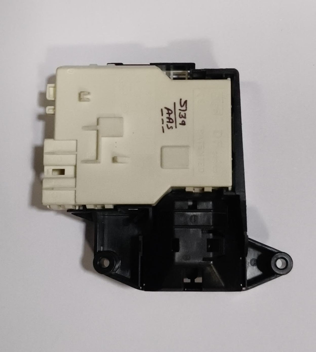 Buy Spares Washing Machine Door Lock Compatible with L.G.E Front Load Washing Machine, 4 Pin, Black and White BS1166