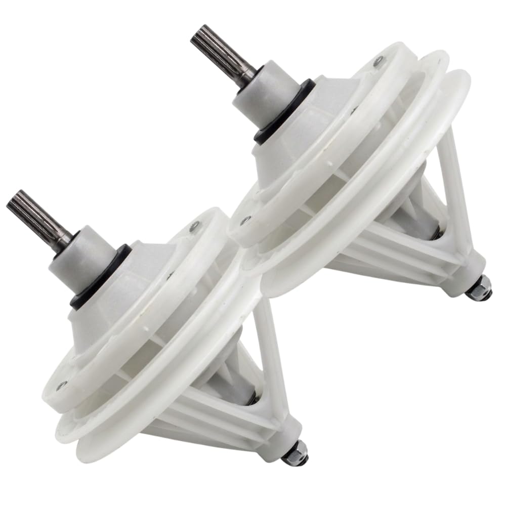 BUY SPARES TCL Gear Box XD017, Compatible with TCL Semi Automatic and Top Load Washers, Heavy Duty Replacement Part, White, Smooth Performance Gear Assembly (2, Pack of 2) BS1265