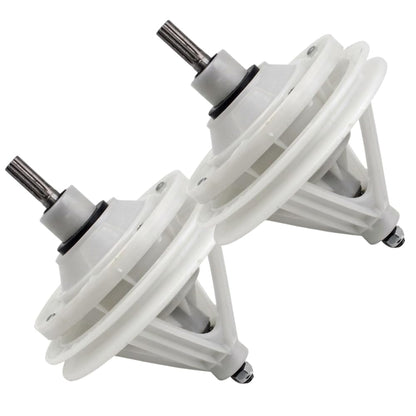 BUY SPARES TCL Gear Box XD017, Compatible with TCL Semi Automatic and Top Load Washers, Heavy Duty Replacement Part, White, Smooth Performance Gear Assembly (2, Pack of 2) BS1265