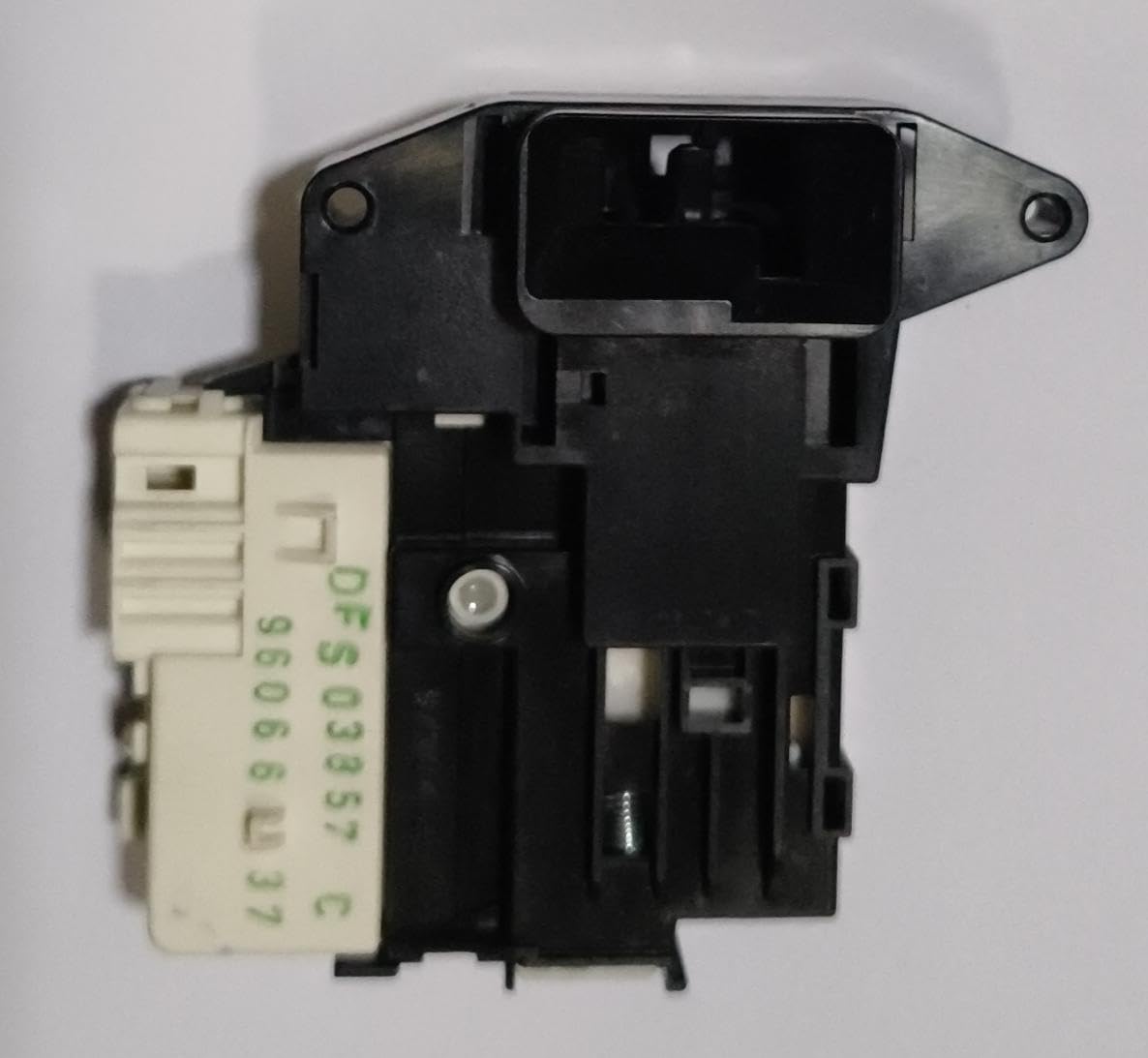 Buy Spares Washing Machine Door Lock Compatible with L.G.E Front Load Washing Machine, 4 Pin, Black and White BS1166