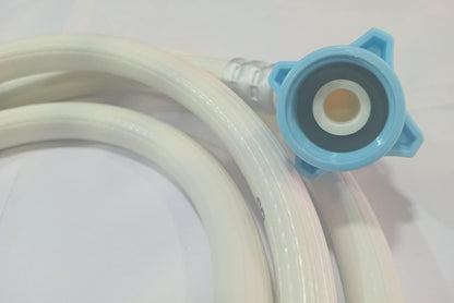 BUY SPARES Inlet Pipe for Fully Automatic Washing Machine, Water Inlet Hose with Blue Connectors, 2 Metres Length BS1331