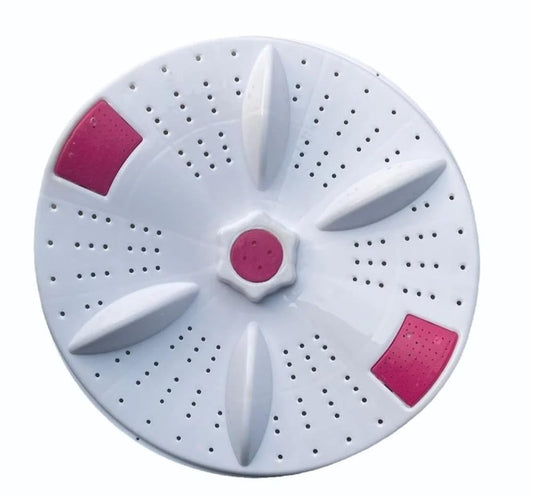 BUY SPARES Lloyd Compatible Washing Machine Pulsator for Semi Automatic Models, Round Shaft Design, High-Quality Replacement Part, Easy Installation (White & Pink) BS1008