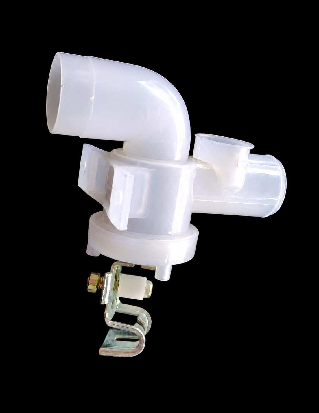 buy spares Dump/Drain Valve Assembly Compatible with LG Fully Automatic Top Load Washing Machine, White Plastic Dumb Valve BS1222