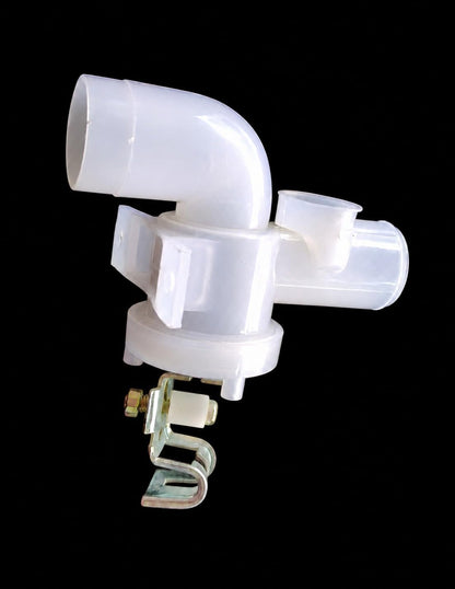 buy spares Dump/Drain Valve Assembly Compatible with LG Fully Automatic Top Load Washing Machine, White Plastic Dumb Valve BS1222