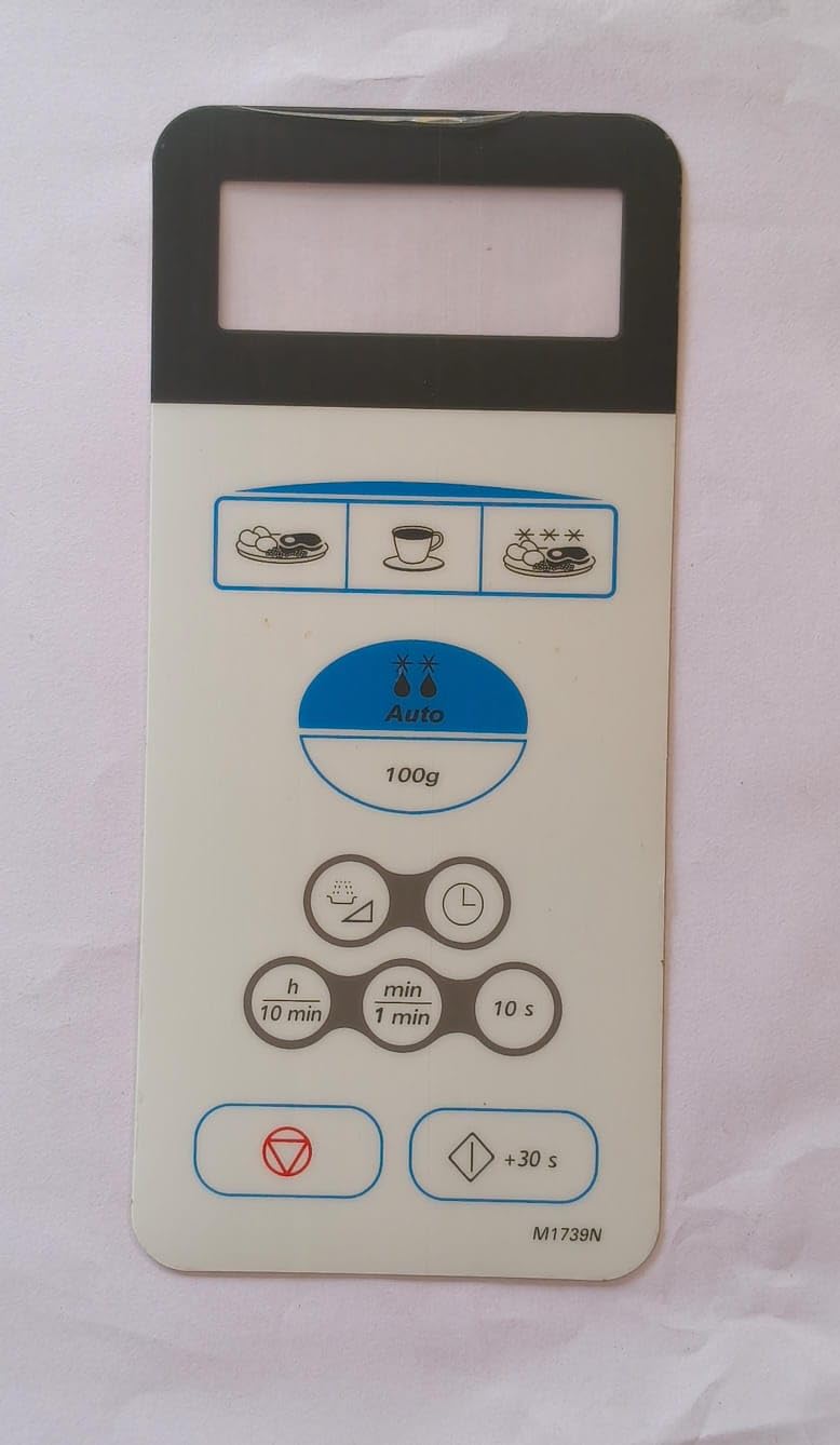 Buy Spares Touch Keypad Membrane Switch Panel Compatible with Samsung Microwave Oven, White, Model M1739N BS1087