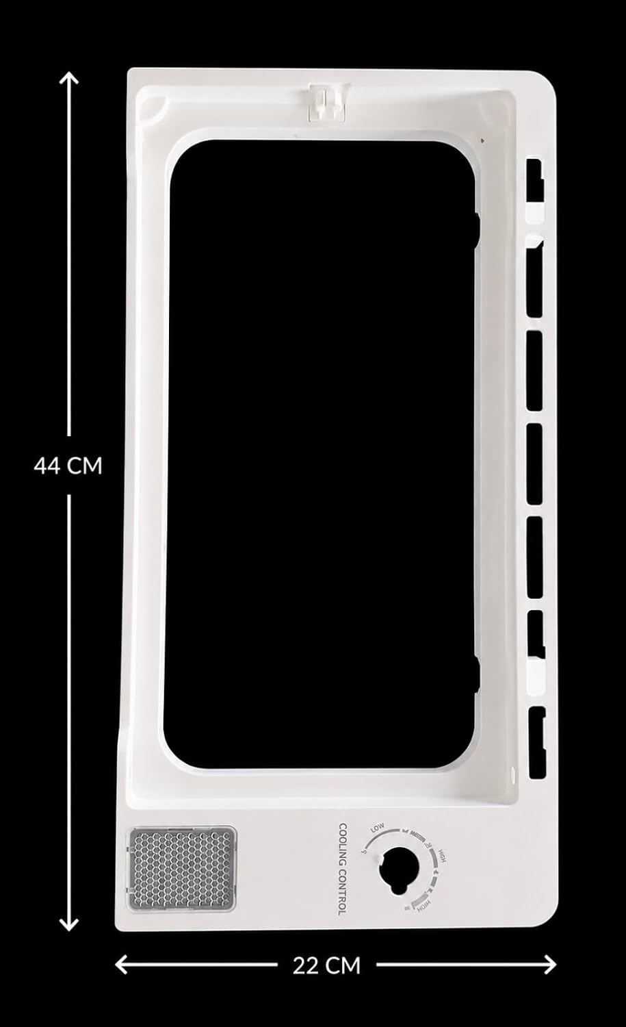 Buy Spares Freezer Door Frame compatible with W.H.I.R.L.P.O.O.L Refrigerators, White, 44 x 22 cm BS1004