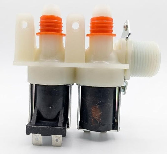 BUY SPARES 2 Way Inlet Feed Valve for Haier Top Load Washing Machine, Dual Solenoid, Replacement Part BS1329