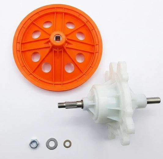 BUY SPARES Semi-Short Gear Assembly Compatible with W.h.i.r.l.p.o.o.l Washing Machine, Plastic, Orange BS1239