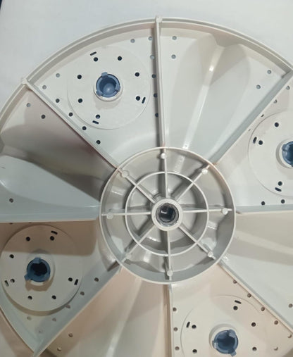 Washing Buy spares Machine Pulsator Compatible with Samsung, Square Shaft, Four-Wing Design, Plastic, White BS1456