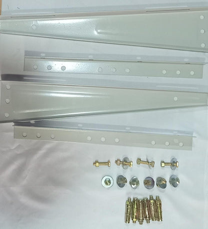 BUY SPARES Outdoor AC Stand, White, 49x42 cm, compatible with All Brands up to 1.5 Ton, with Anchor Bolts and Nuts BS1312