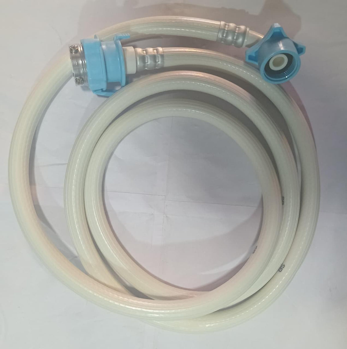 BUY SPARES Inlet Pipe for Fully Automatic Washing Machine, Water Inlet Hose with Blue Connectors, 2 Metres Length BS1331