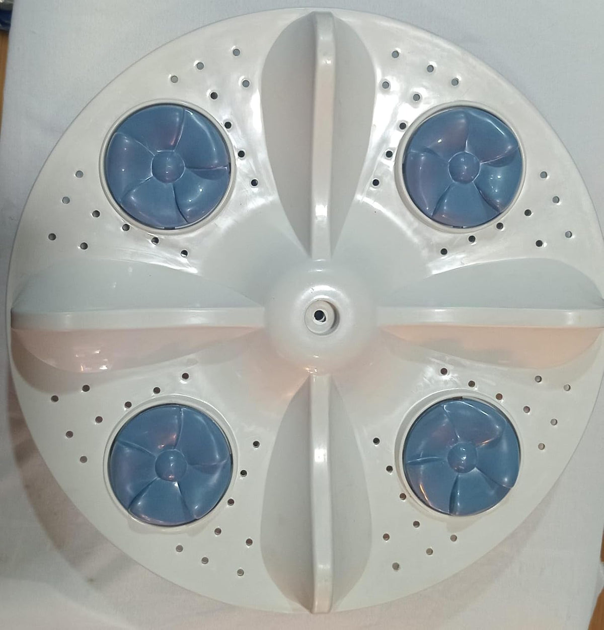 Washing Buy spares Machine Pulsator Compatible with Samsung, Square Shaft, Four-Wing Design, Plastic, White BS1456