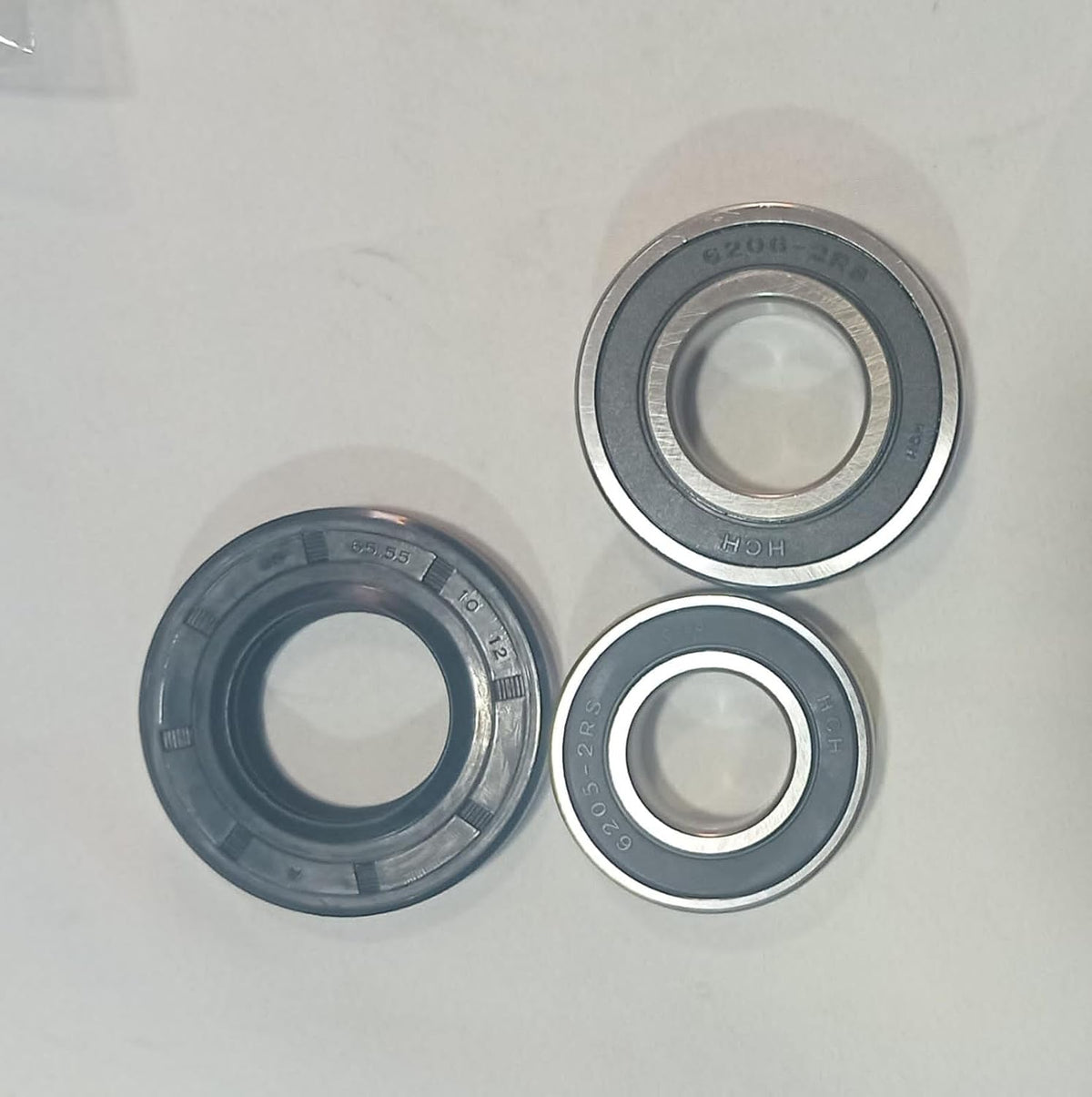 BUY SPARES Spares Seal and Oil Kit for samsung Washing Machine, 7-8 Kg, Seal 35-65.55-10/12, with Bearing 6206 and 6205 (8KG) BS1104